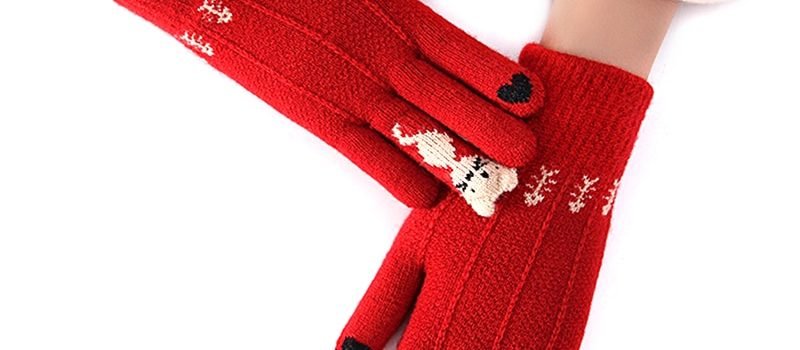 Gants en tricot extensible pour enfants